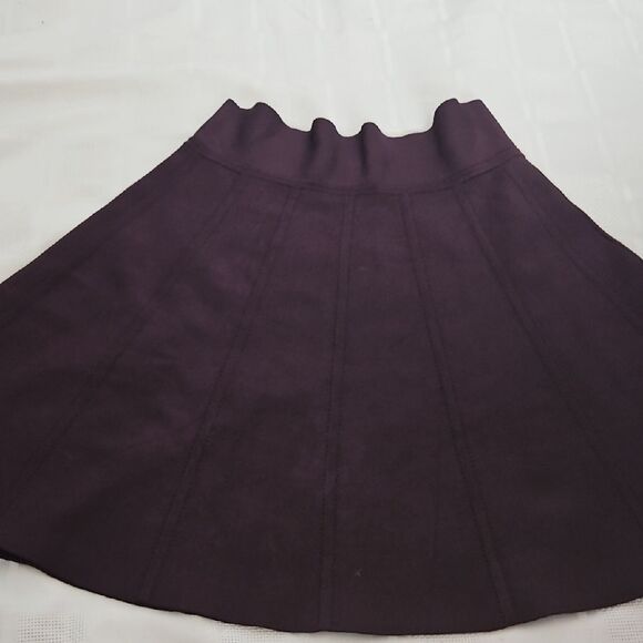 Wilfred Deep Purple Pleated A-Line Mini Skirt - Picture 16 of 16